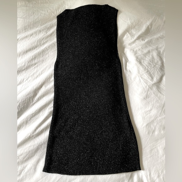 Saint Laurent black knit dress sz Small NWT - Picture 6 of 7